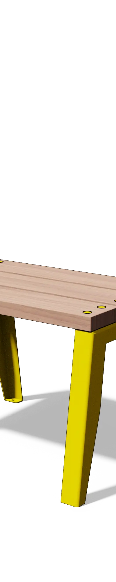 Kruk in hout en staal (0,6 m)