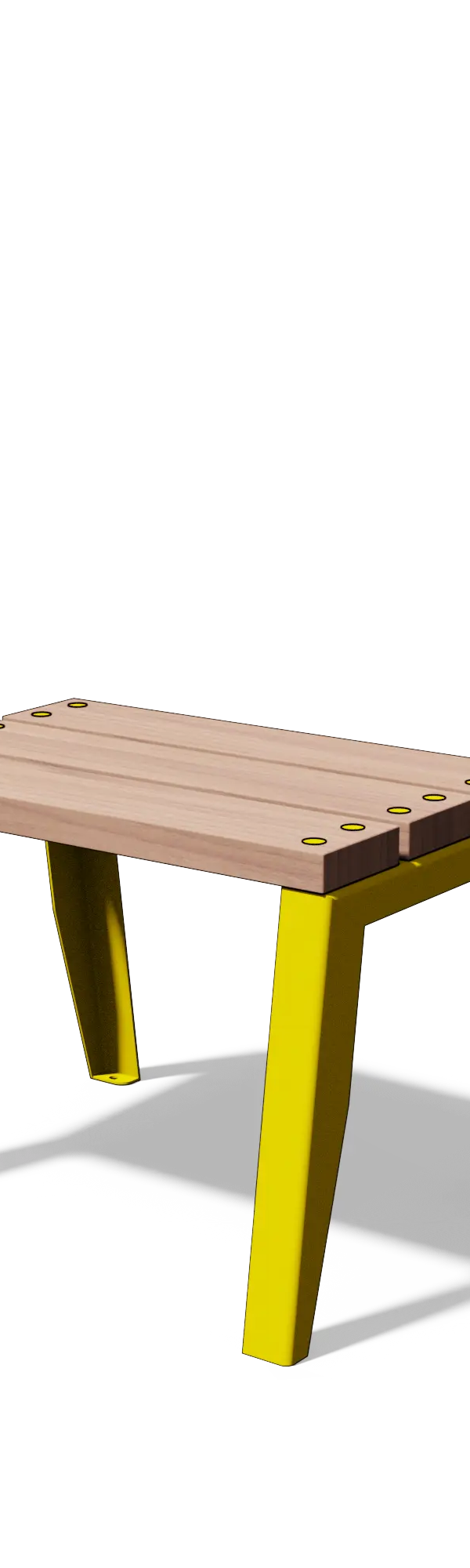 Kruk in hout en staal (0,6 m)