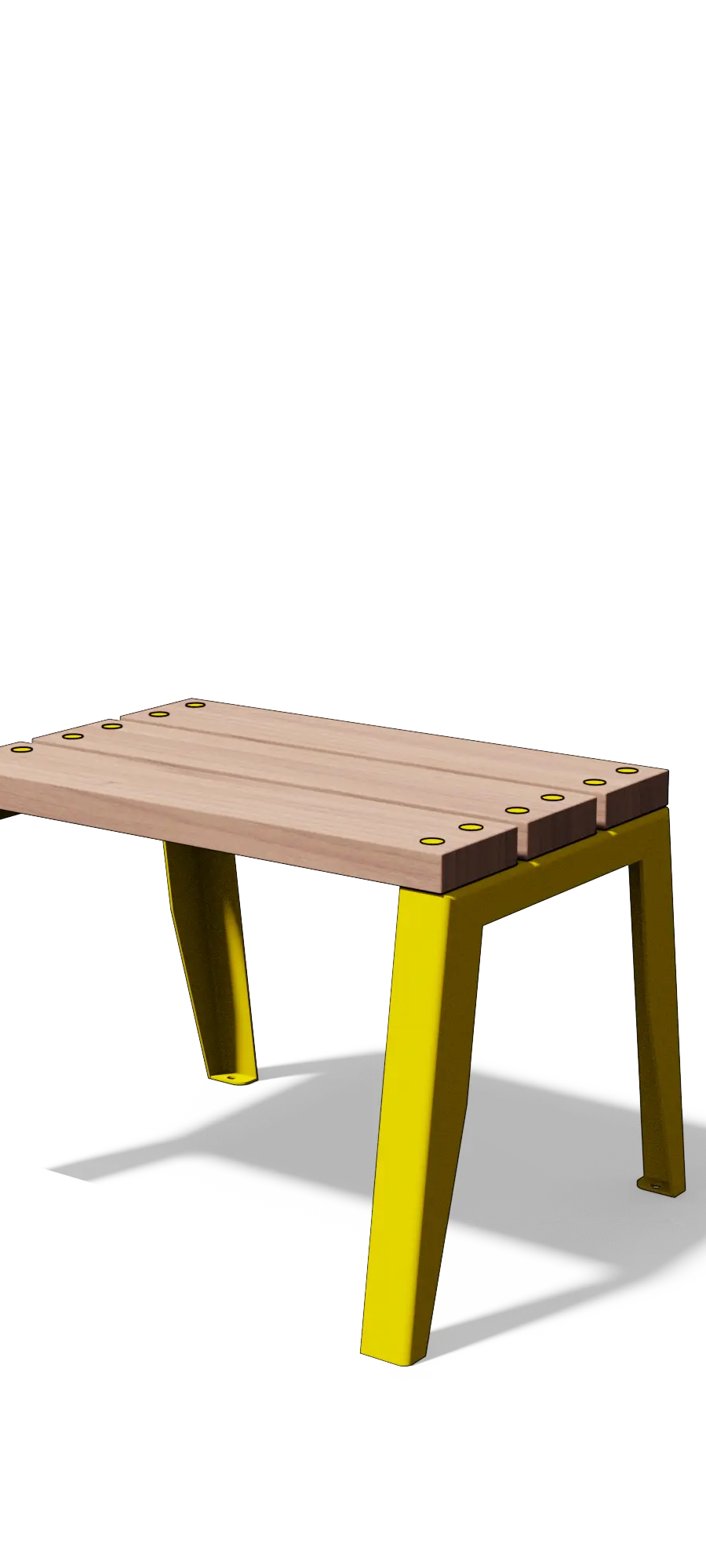 Kruk in hout en staal (0,6 m)