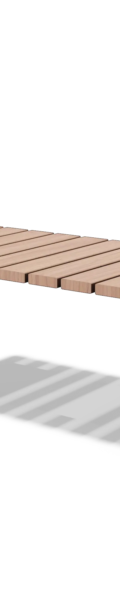 Picknicktafel in hout en staal (1,6 m)