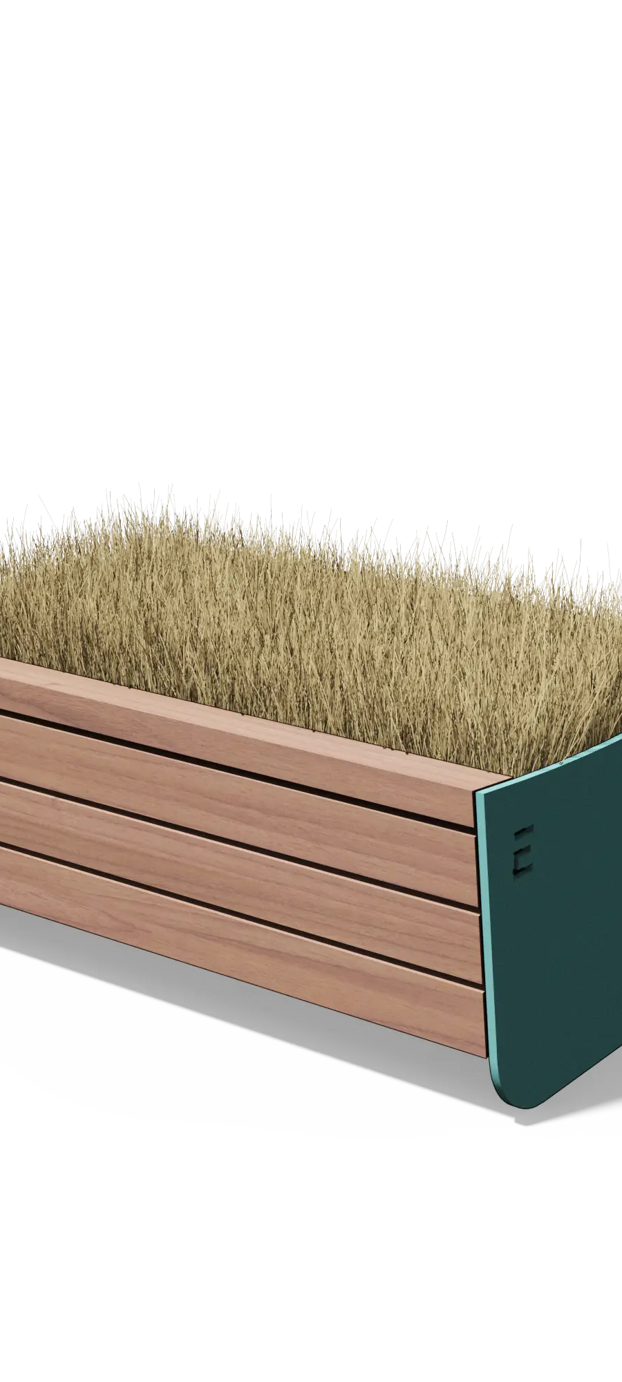 Plantenbak in hout en staal (35 l)