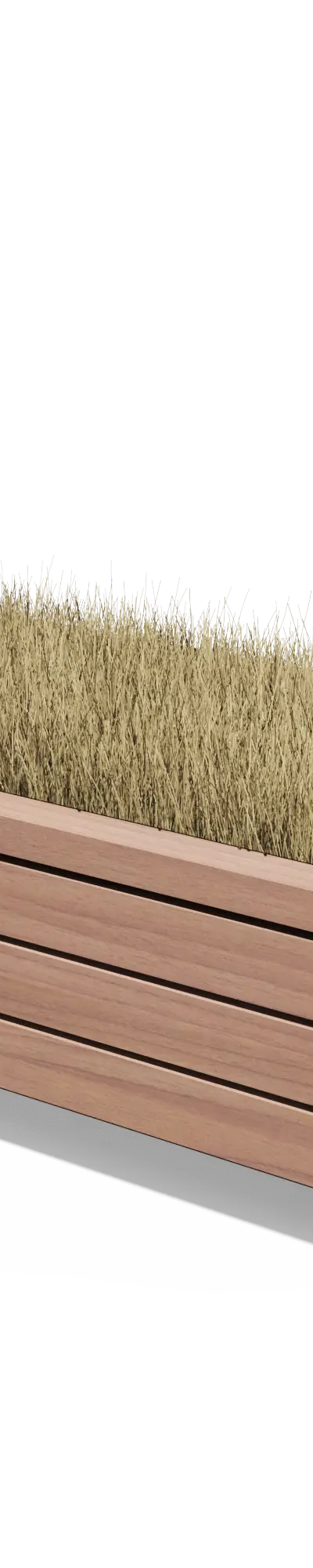 Plantenbak in hout en staal (35 l)