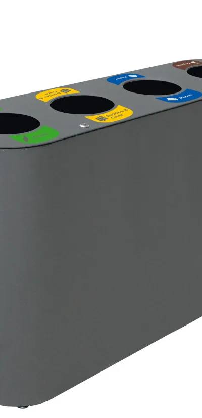 Robuust recyclagestation (2–5 fracties)