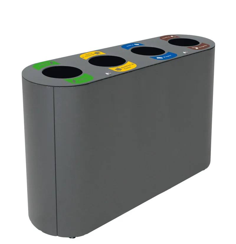 Robuust recyclagestation (2–5 fracties)